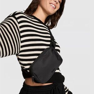 VS Pink Black Crossbody Belt Bag👜